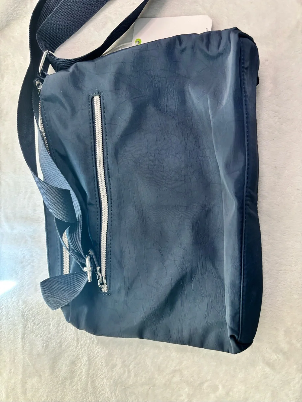 Navy Crossbody Messenger Bag with  Pockets Perfect for Festivals or Vacation